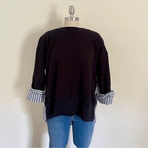 Current/Elliot Layered Sweatshirt Top